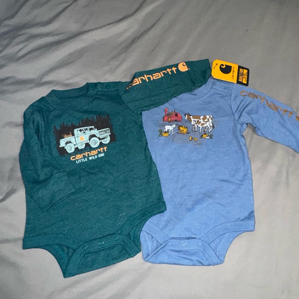 Baby boy Carhartt long sleeved onesie